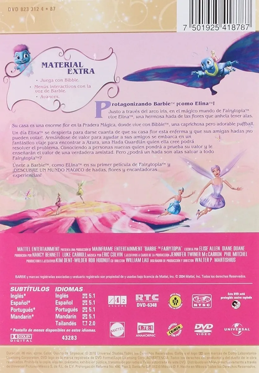 Thumbnail: Barbie Fairytopia (DVD)