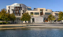 A picture of the Scottish parliament building, informally known as Holyrood.