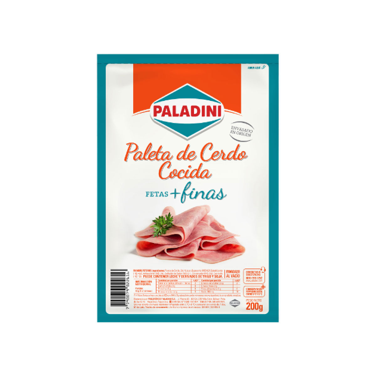 Mortadela Paladini 200gr (fetas+finas)
