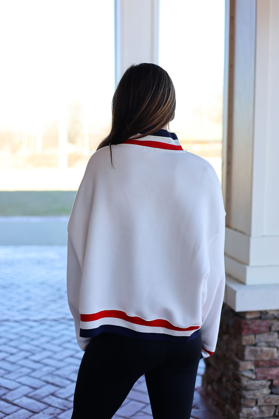 Thumbnail: USA Mockneck In White