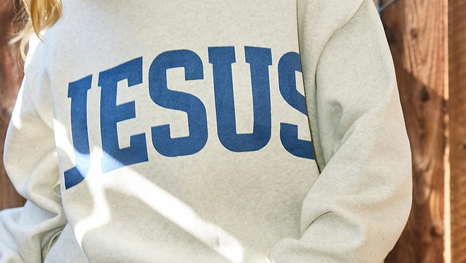 Jesus & God Is Good Reversible Mockneck
