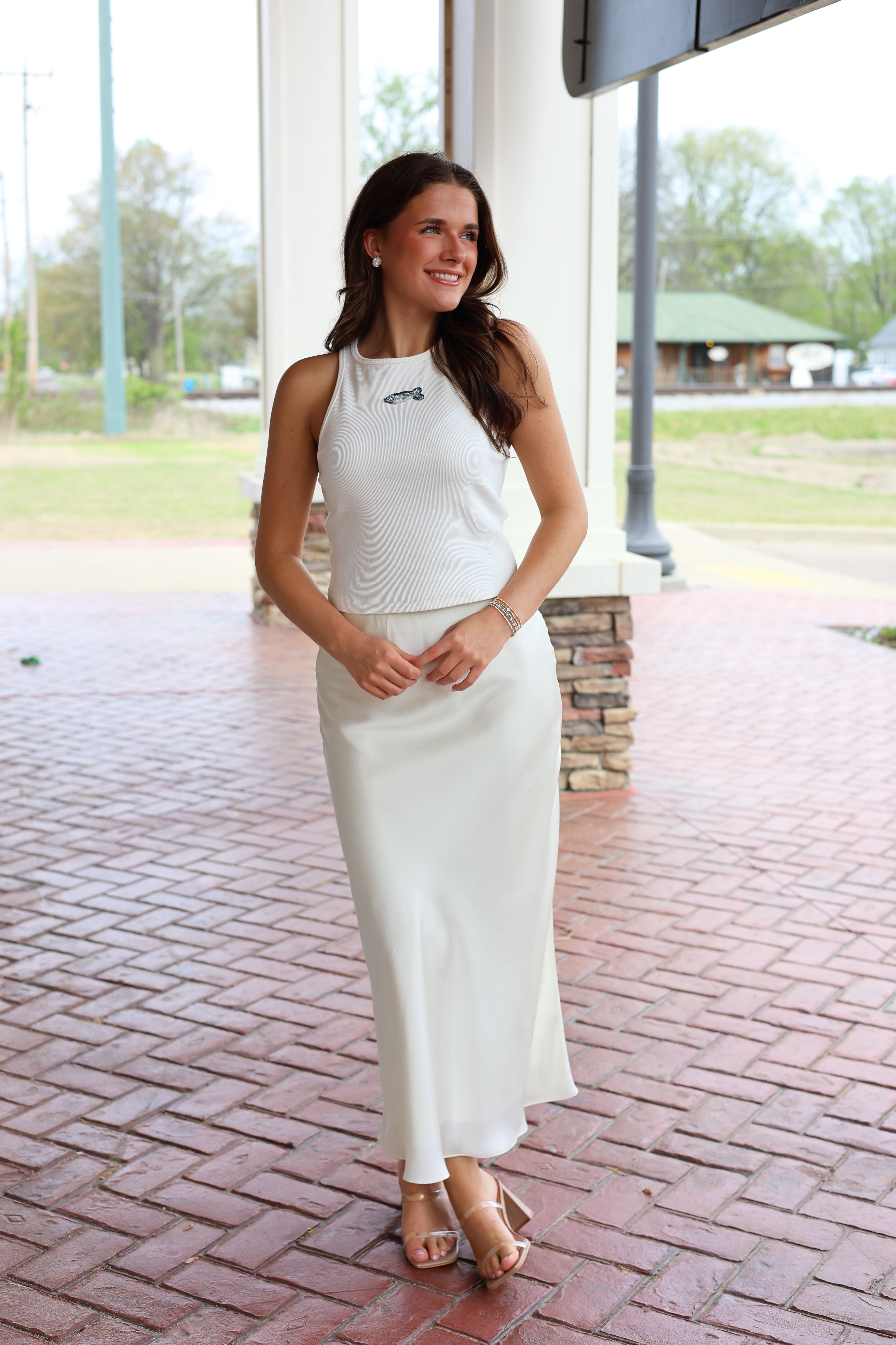 The Emory Skirt In Cream