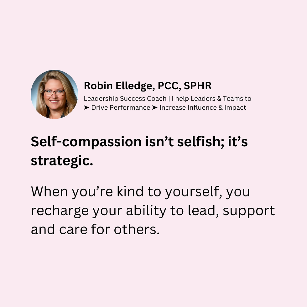Emphasize self-care as a foundation for effective leadership and supporting others.