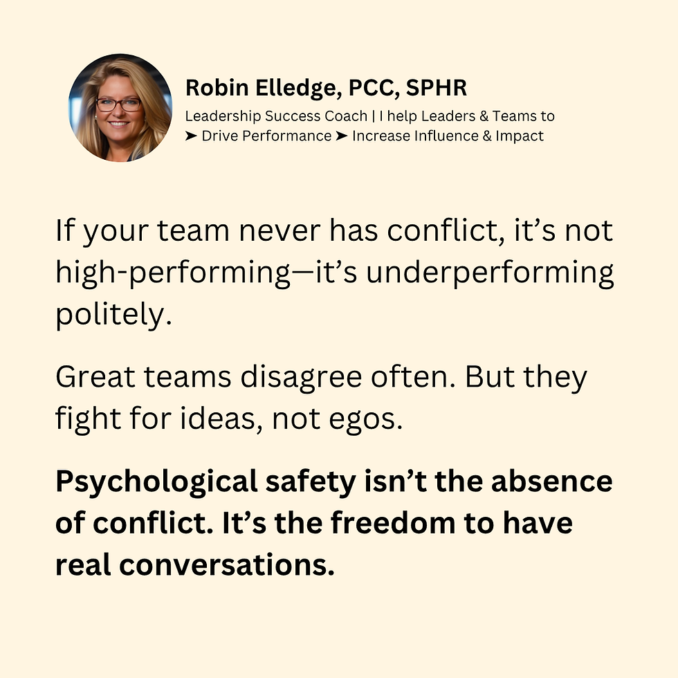 Address the characteristics of "high-performing" vs. "underperforming" teams, emphasizing the role of conflict and disagreement within a team setting.