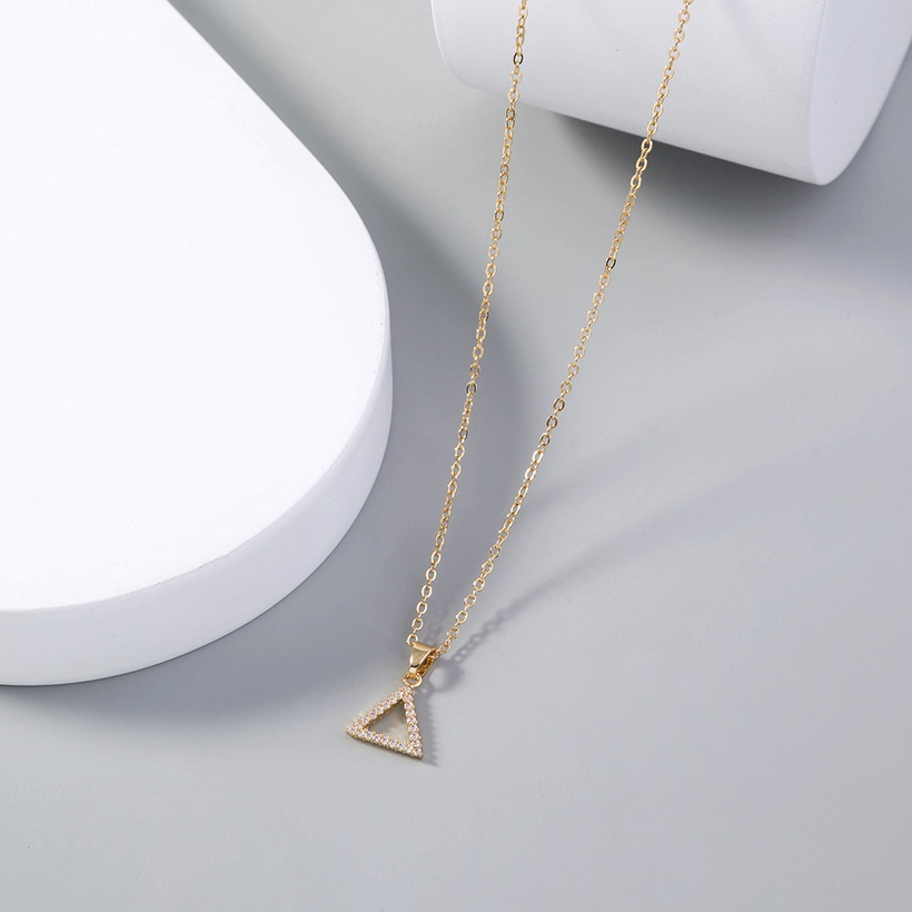 Thumbnail: Zircon and Copper Triangle Pendant Set