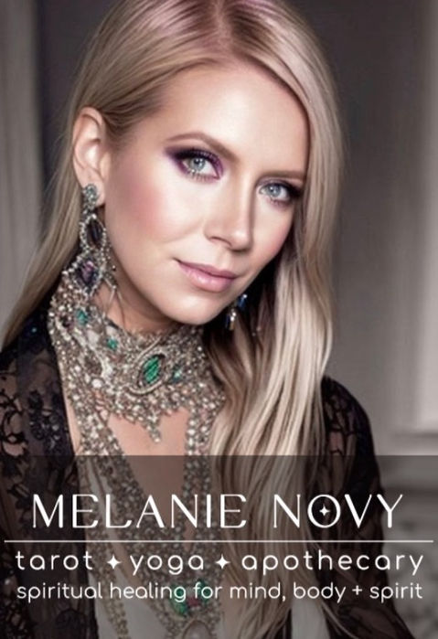 Suncatchers, room sprays, jewelry, tarot card readings.