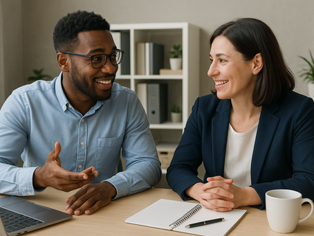 Dos personas teniendo una comunicación efectiva