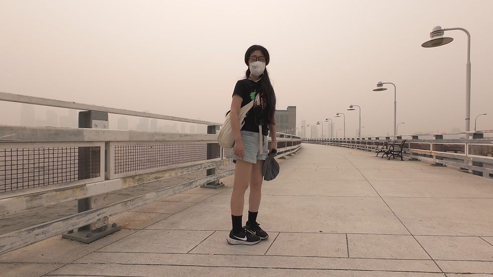 Wildfire smoke still from Soilless Gift (in production)