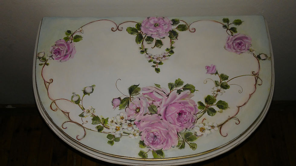 Thumbnail: Gorgeous Antique French Demi Nightstand