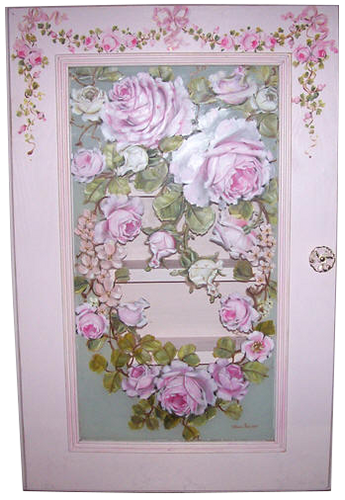 Gorgeous Romantic Pink Medicine Cabinet Rosepaintings