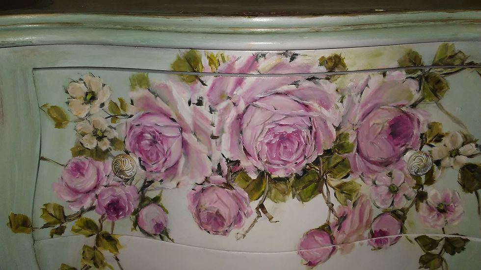 Thumbnail: Gorgeous Vintage Bombay Aqua French Nightstand End Table