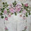 Thumbnail: Original Pink Rose Painting Shabby Chic Antique Ceiling Tin Garland Swags