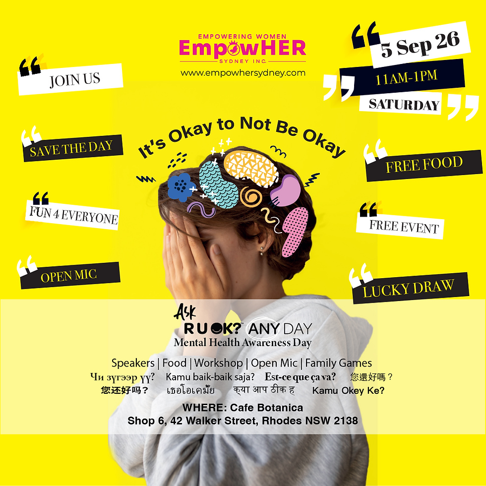 R U OK? Mental Health Awareness!