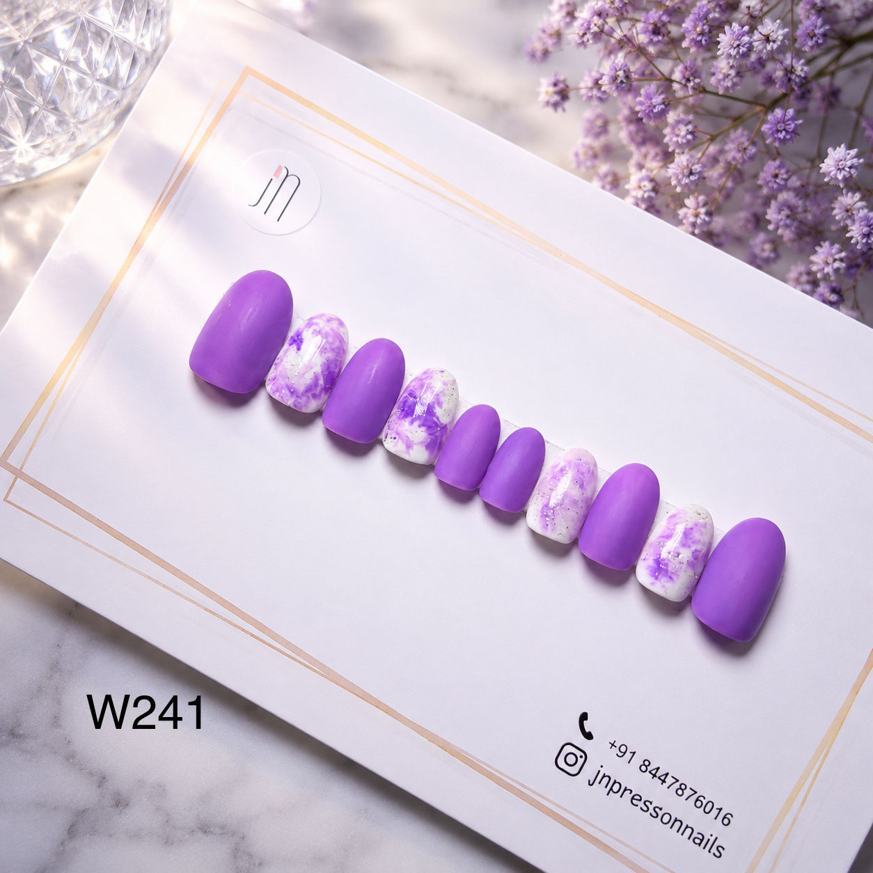 Lavender Marble Muse | M | W241