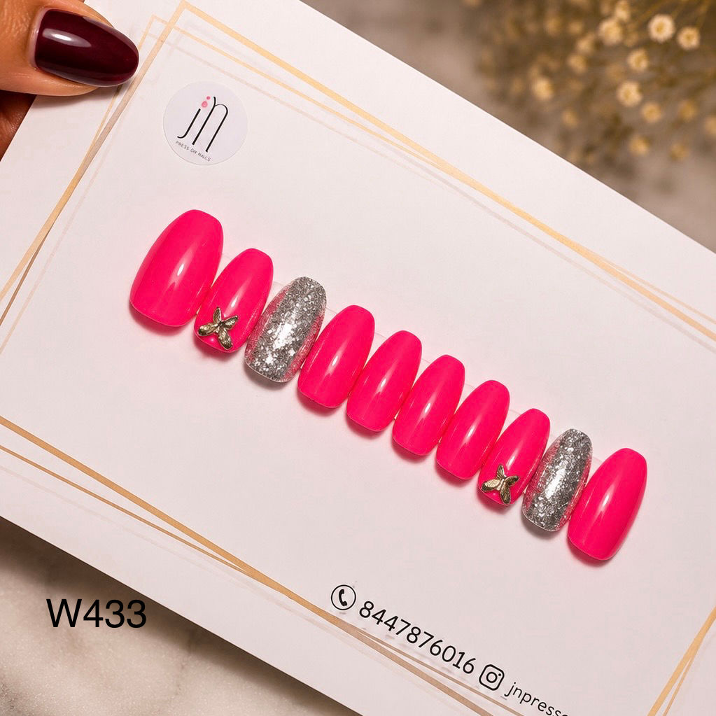 Hot Pink Butterfly Glam | Xs | W433