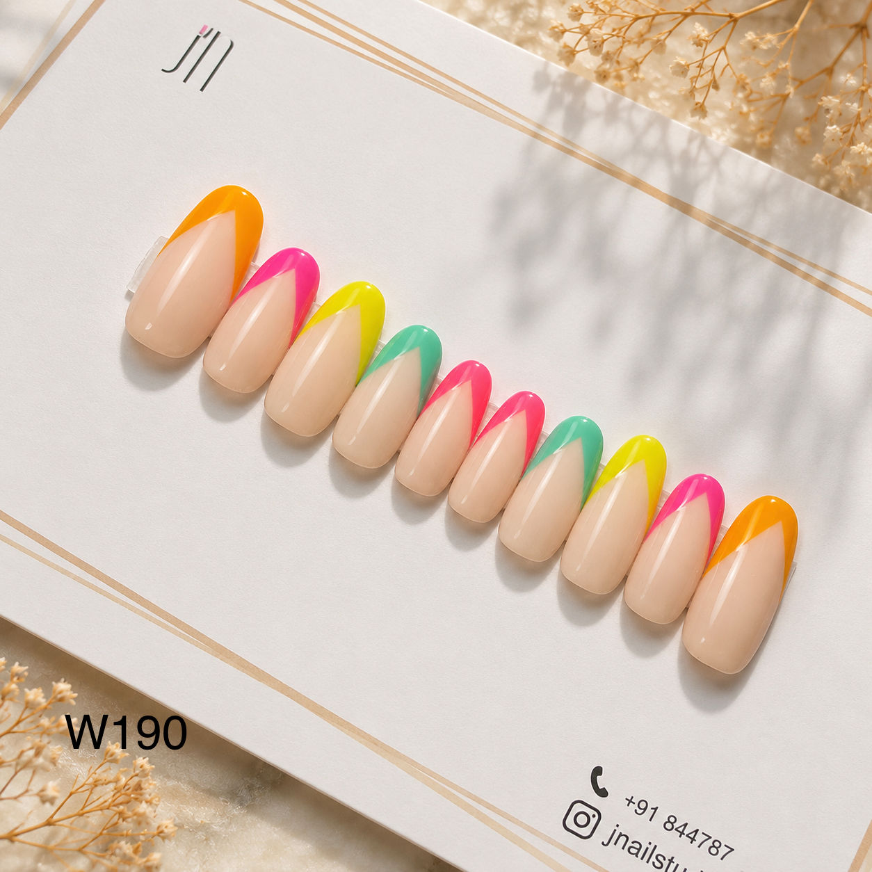 Neon Sorbet Tips | Xs | W190