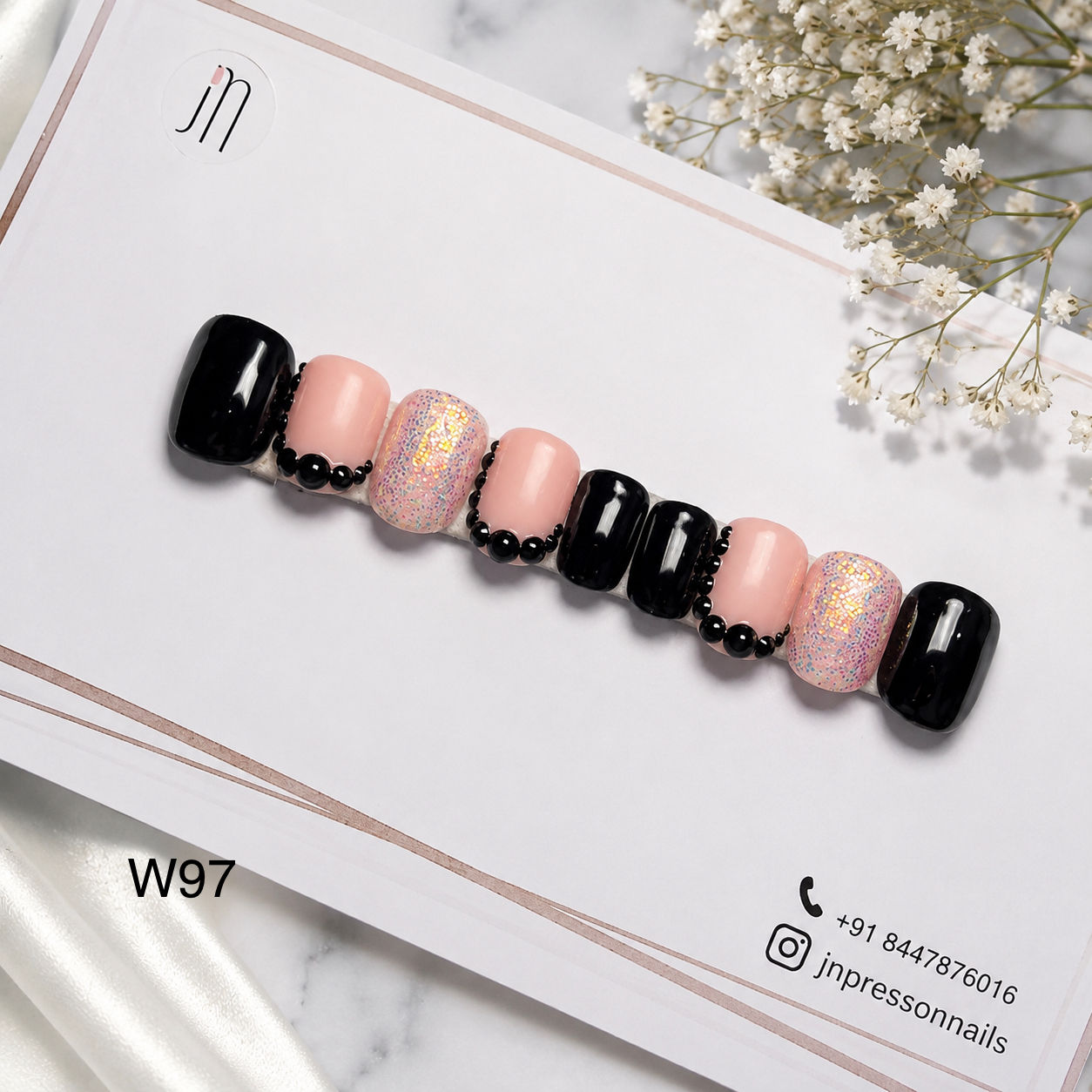 Midnight Blush Elegance Set 🖤🌸✨ | S | W97