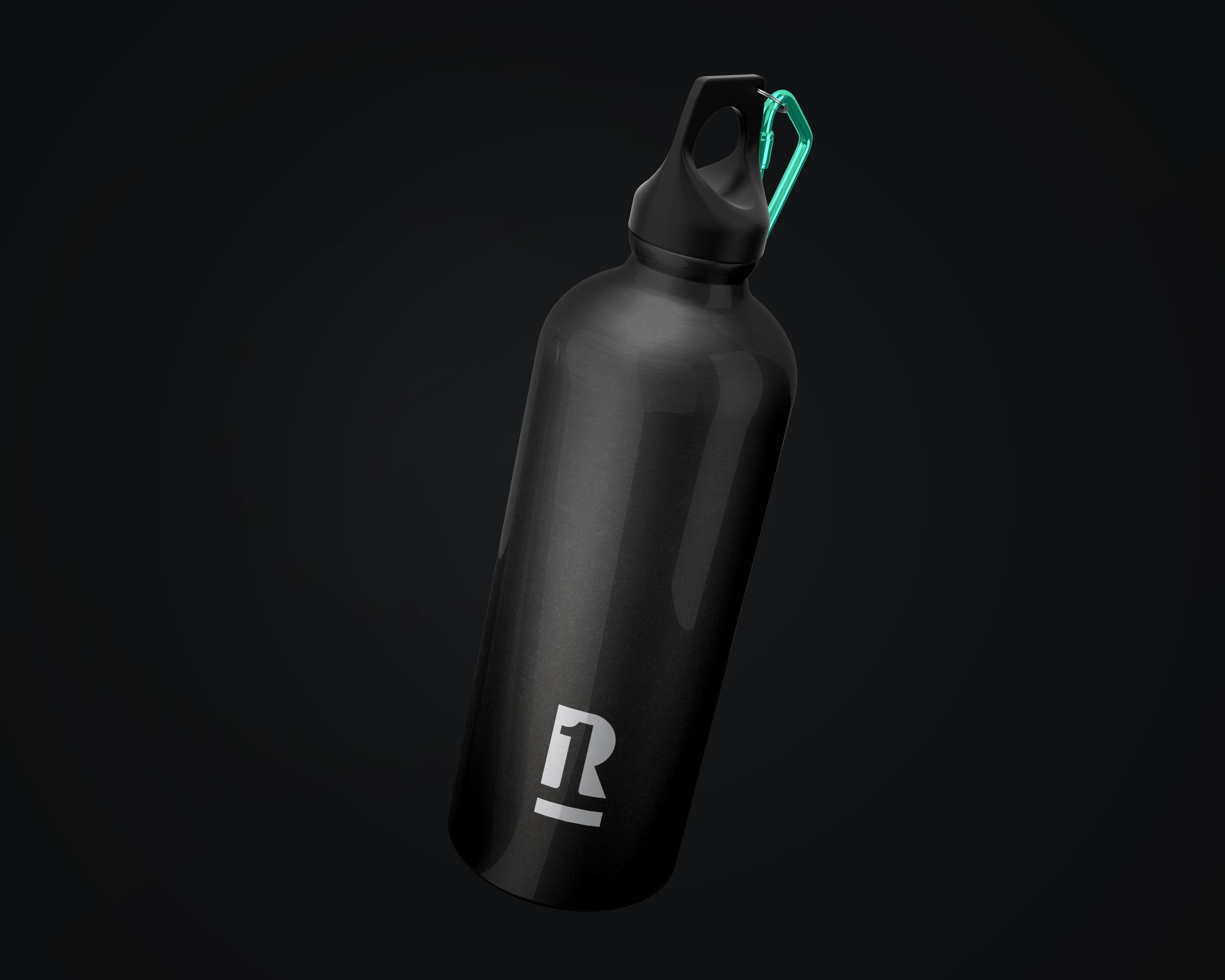 RAISED "R" Moniker Water Bottle