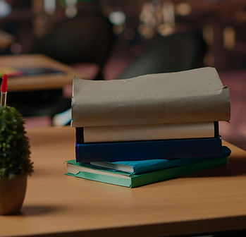 Old books on a table