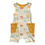 Thumbnail: GOTS Certified Organic Cotton Sleeveless Romper - Smiley Bolts
