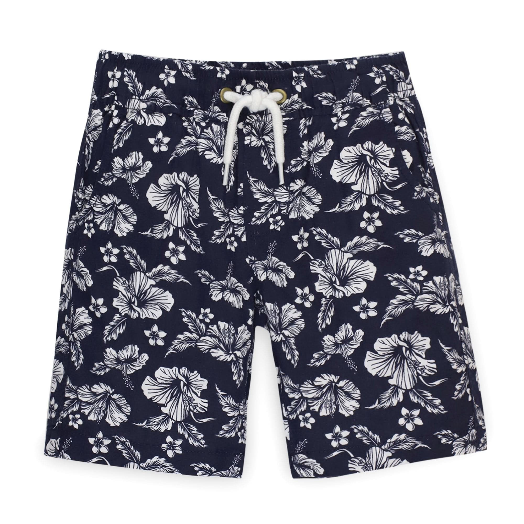 Relaxed Linen Pull-On Short