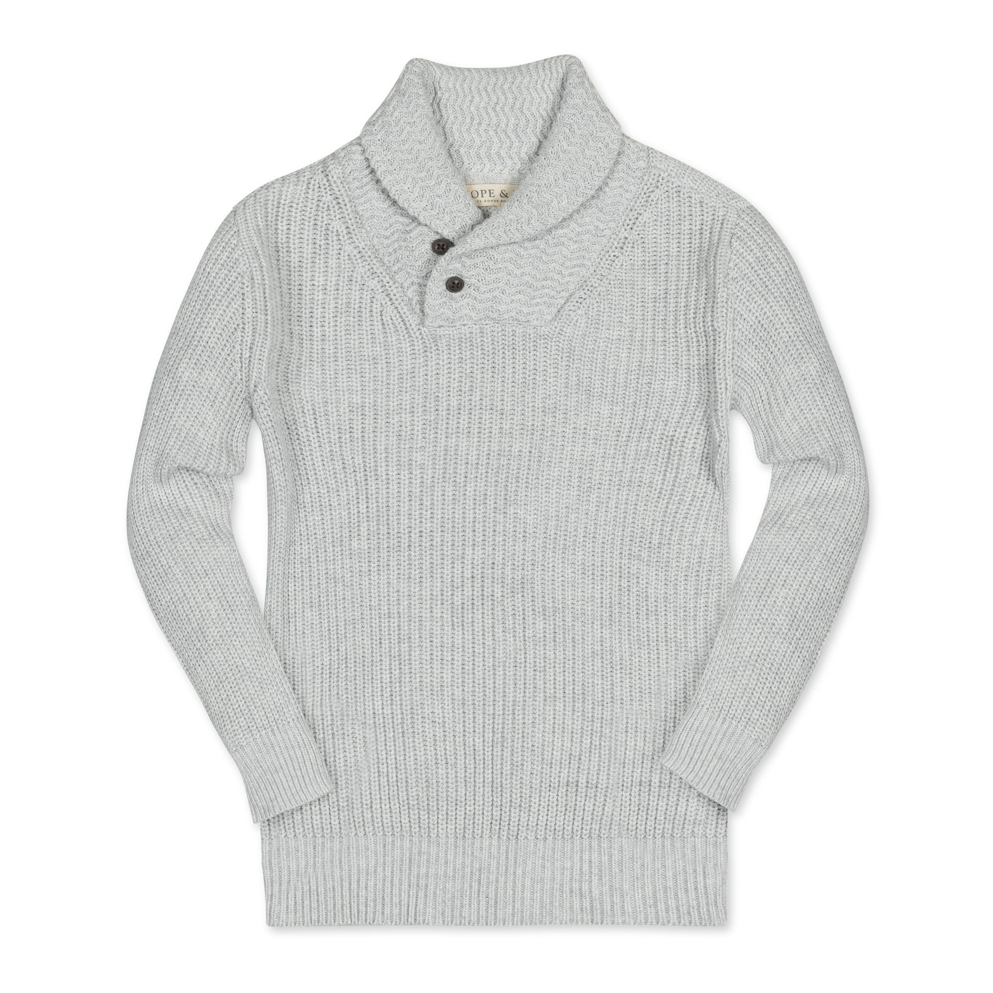 Organic Shawl Collar Sweater