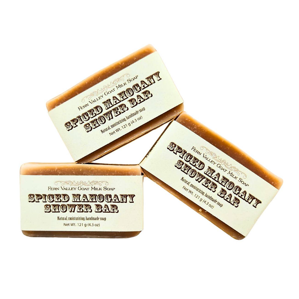 Thumbnail: Handmade Goat Milk Soap | Shower Bar | Spiced Mahogany
