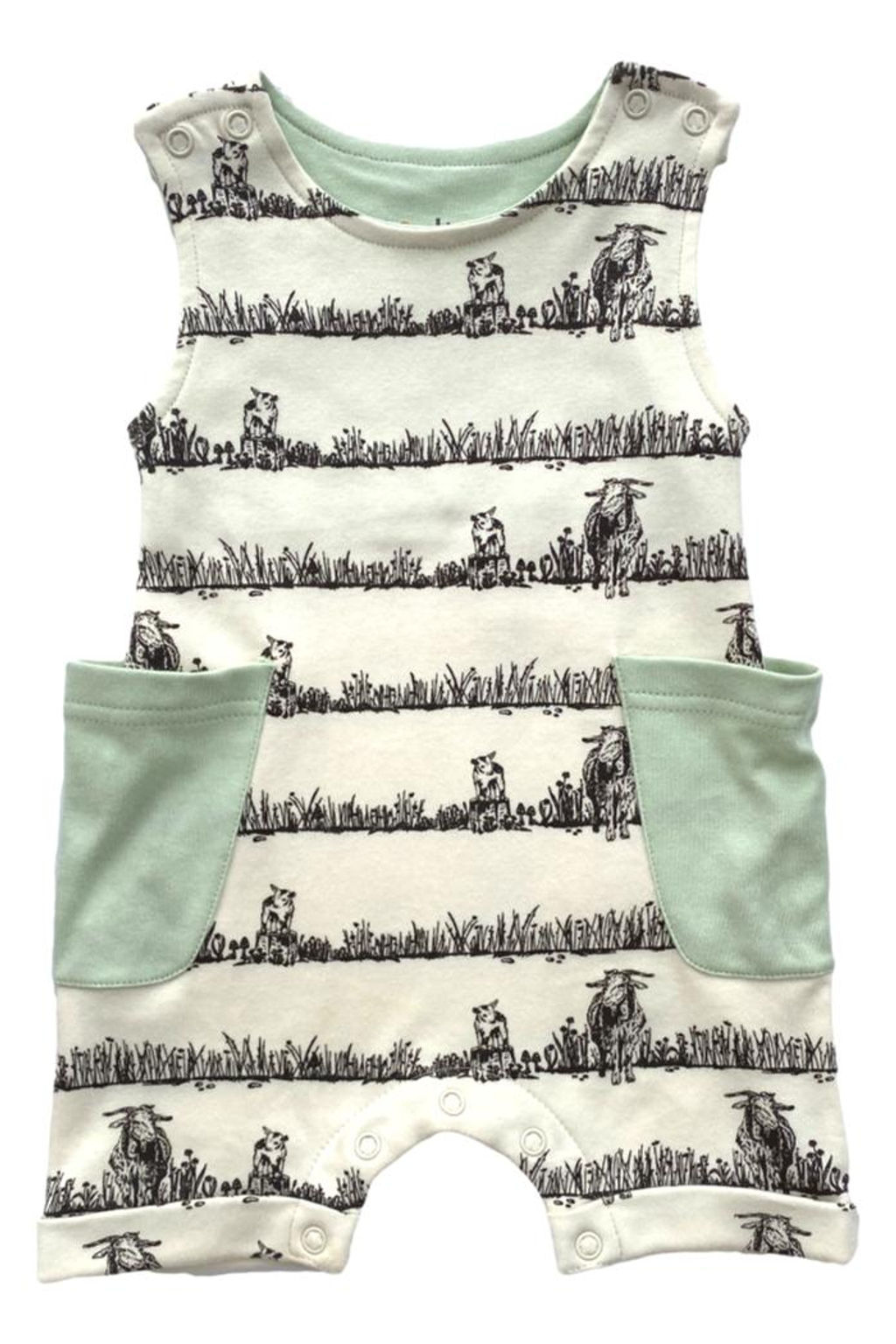 GOTS Certified Organic Cotton Sleeveless Romper - Billie & Kid