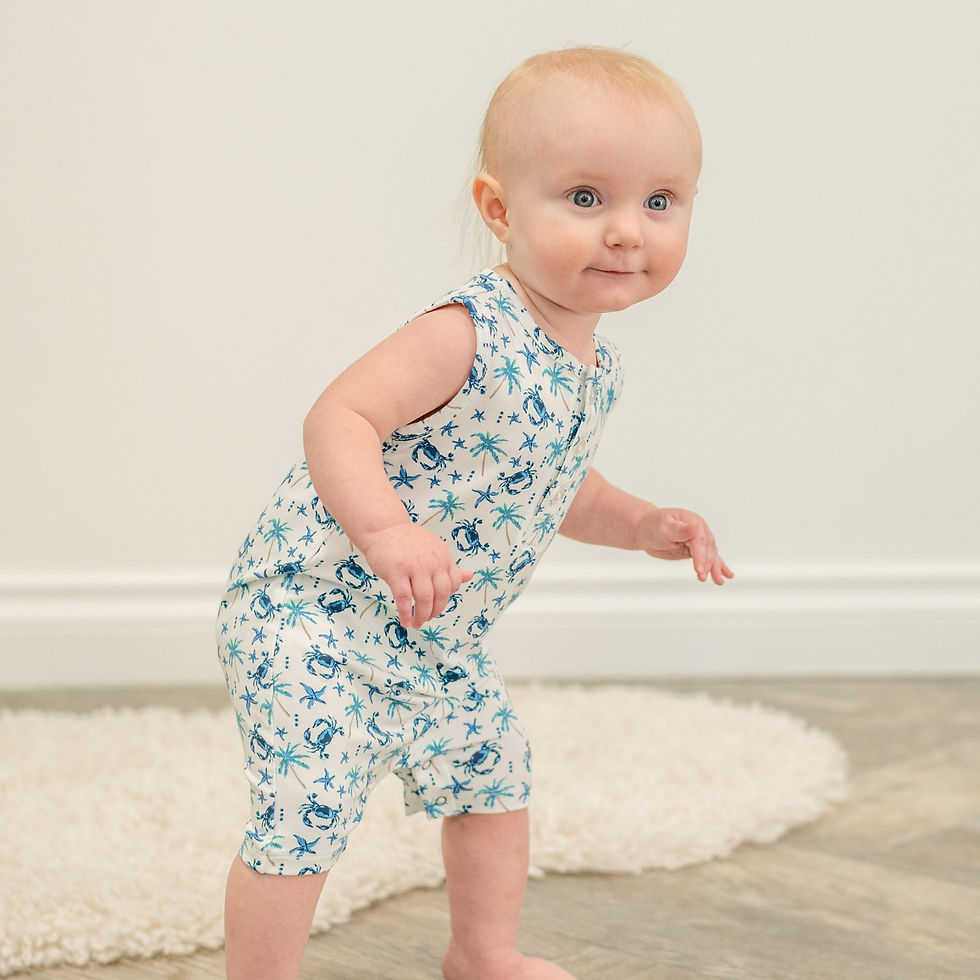 Thumbnail: Blue Crabs Tank Romper