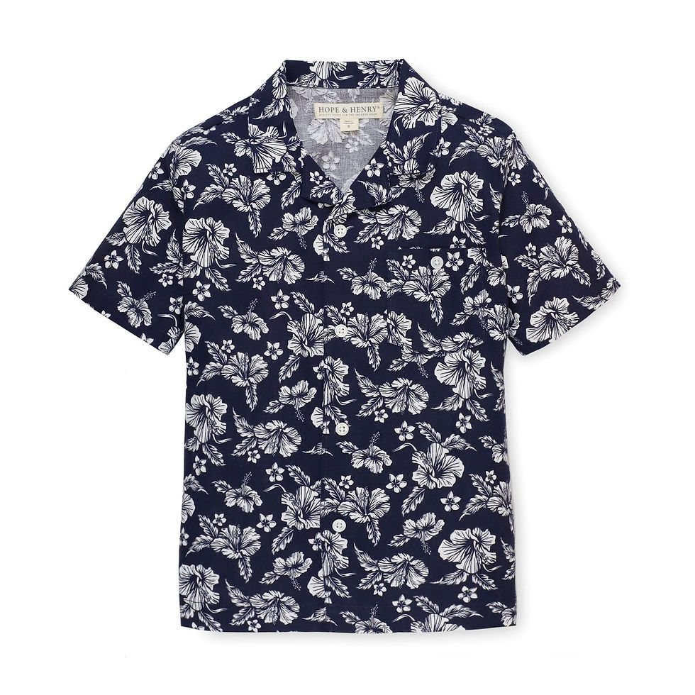 Linen Short Sleeve Camp Shirt