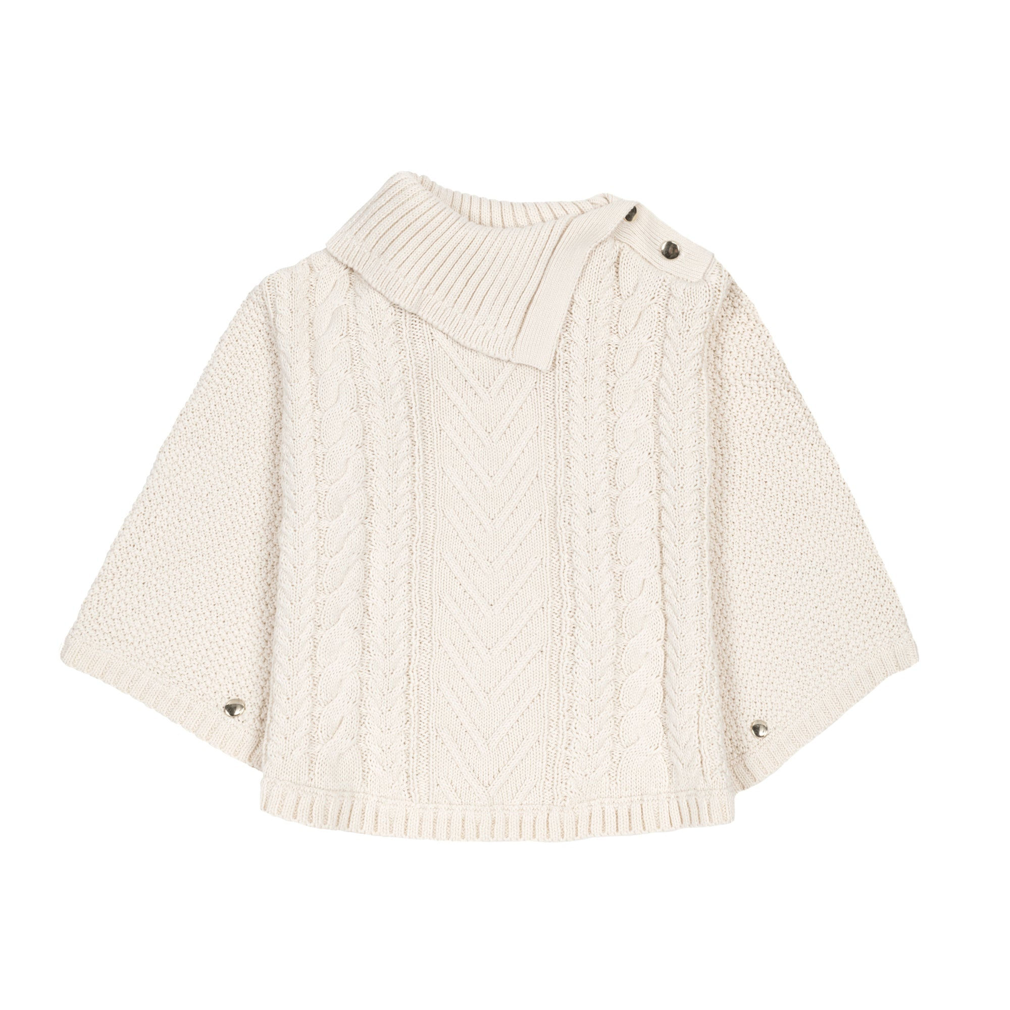 Organic Split Collar Sweater Cape