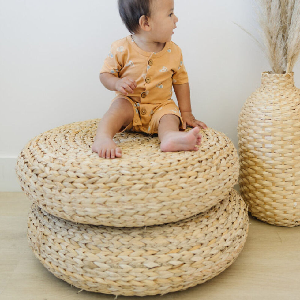 Thumbnail: GOTS Certified Organic Cotton Short Sleeve Romper - Magical Moth