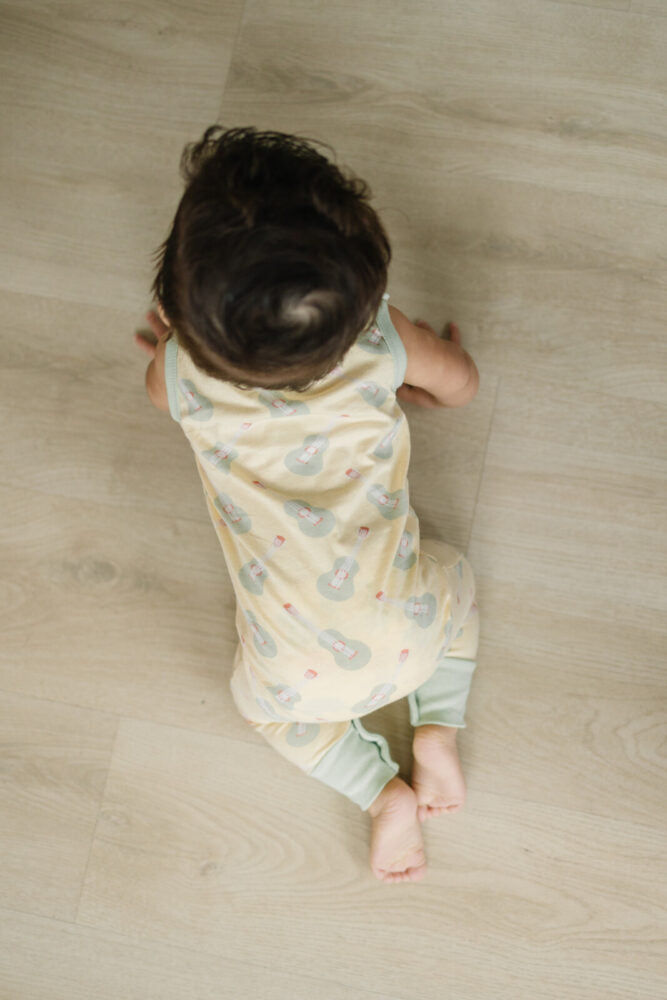 Thumbnail: GOTS Certified Organic Cotton Sleeveless Crawler - Ukulele