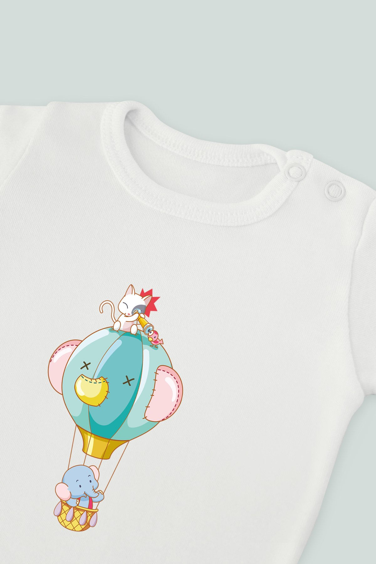 Sevimli Hayvanlar 11 Baskılı Bebek Kolsuz Atlet Body Zıbın Badi