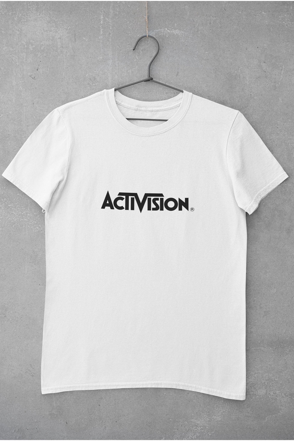 Küçük resim: Activision Logo Baskılı Tişört Erkek %100 Pamuk