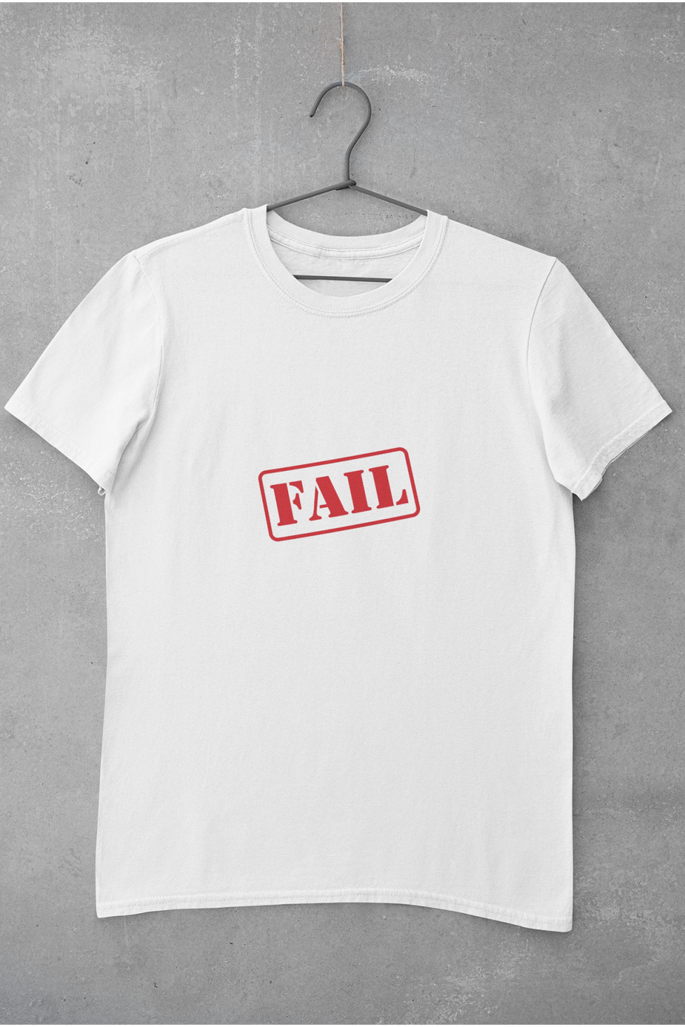 Küçük resim: Kırmızı Fail Yazı Baskılı Tişört Erkek %100 Pamuk