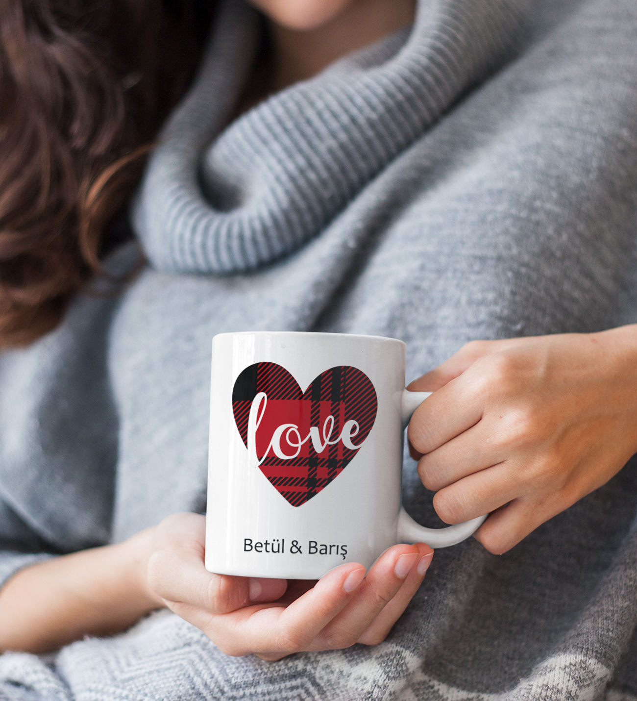 Kişiye Özel İsim 14 Şubat Erkeğe Kadına Sevgililer Günü Yıl dönümü Hediyesi Kupa