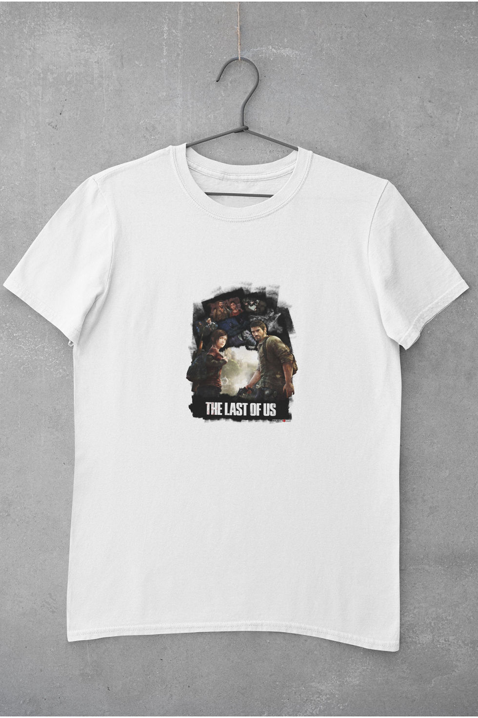 Küçük resim: The Last Of Us Bütün Karakterler Baskılı Tişört Kadın %100 Pamuk