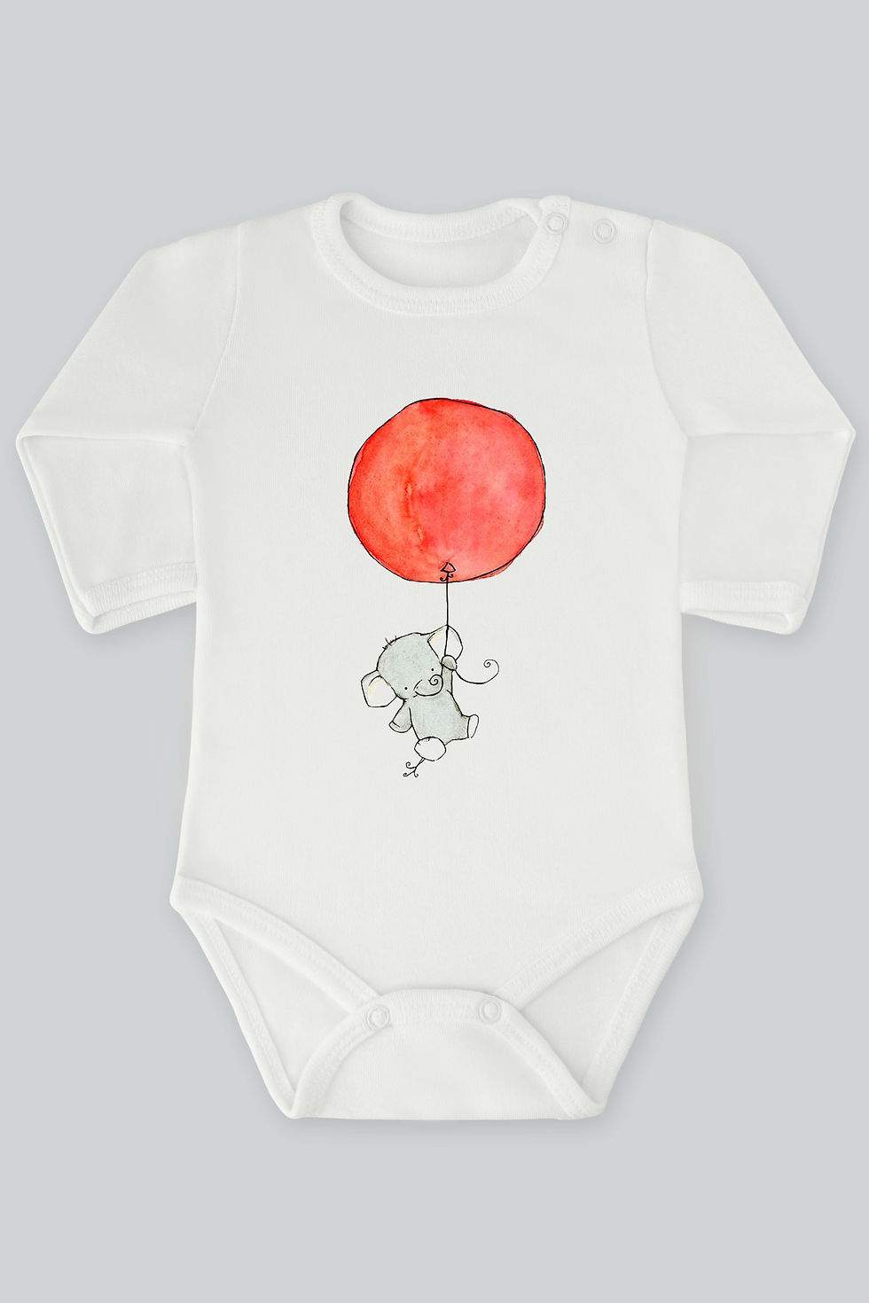 Sevimli Fil Ve Tavşan Serisi 13 Baskılı Bebek Çıt çıtlı Zıbın Badi %100 Pamuk