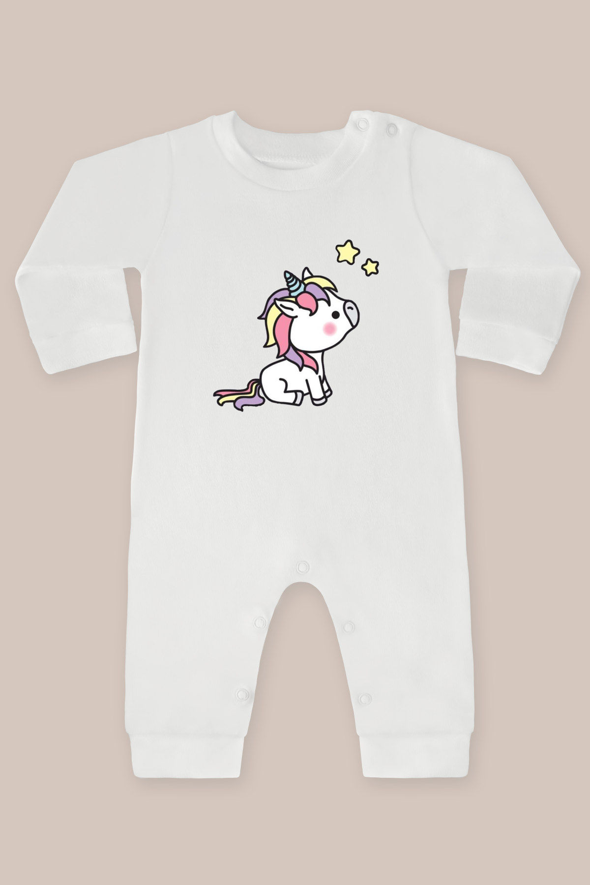 Unicorn 20 Baskılı Uzun Kollu Tulum