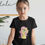 Küçük resim: My Little Pony Fluttershy Baskılı Çocuk Tişört Siyah Unisex %100 Pamuk