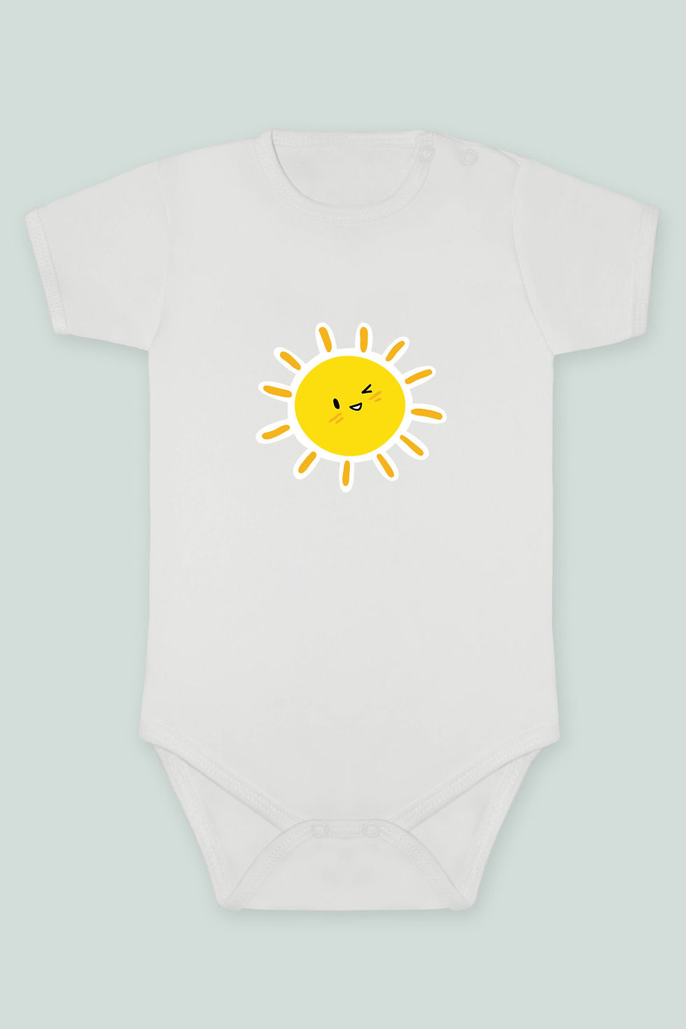 Uzay 7 Baskılı Kısa kollu Body Zıbın Badi