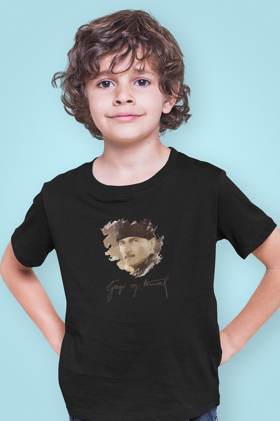 Küçük resim: Atatürk Unisex Tişört Arkadaşa Sevgiliye Hediye Doğum Günü Hediyesi T-shirt