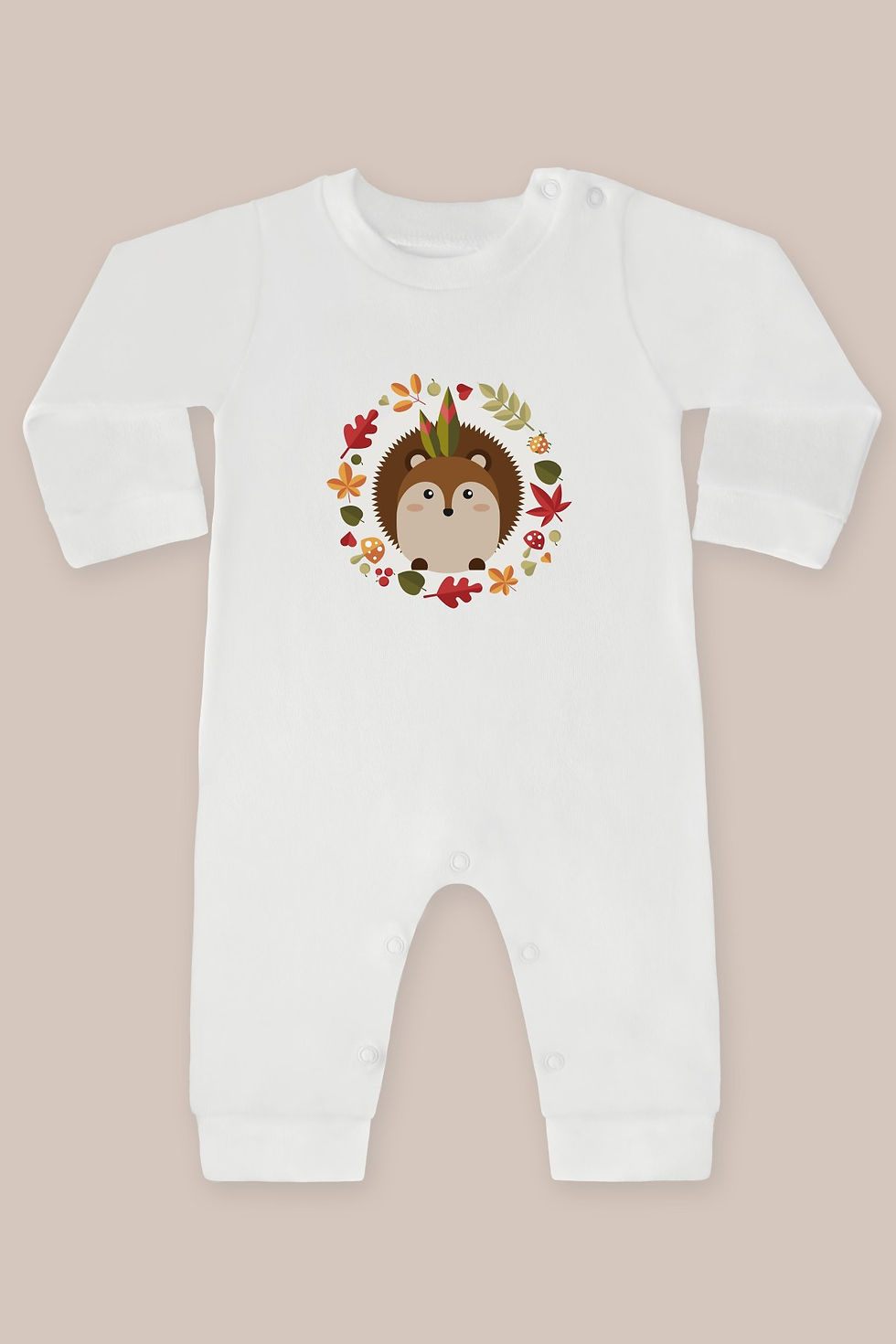 Sevimli Hayvanlar 8 Baskılı Uzun Kollu Tulum