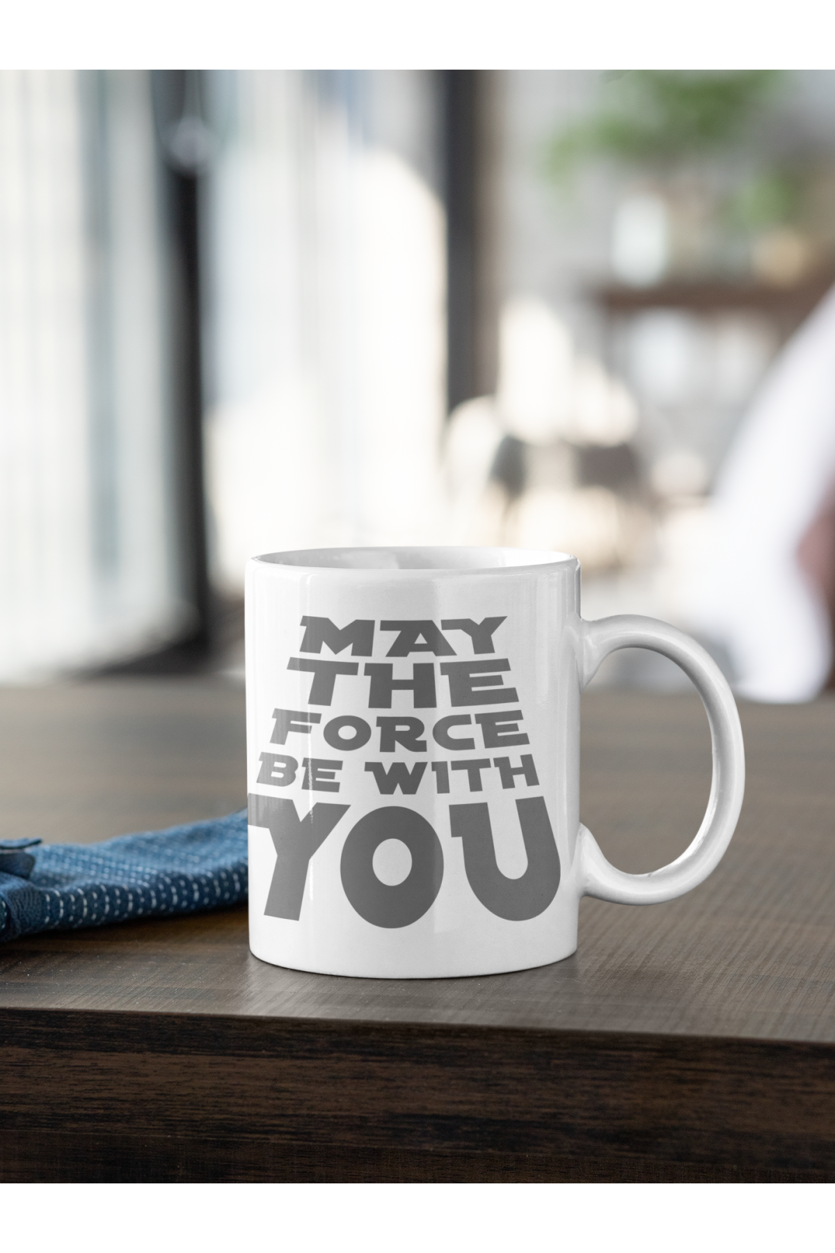 Star Wars May The Force Be With You Baskılı Kupa Beyaz Porselen Mug