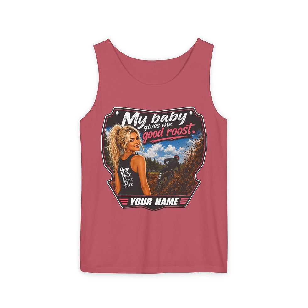 Thumbnail: Moto Good Roost Unisex Garment-Dyed Tank Top