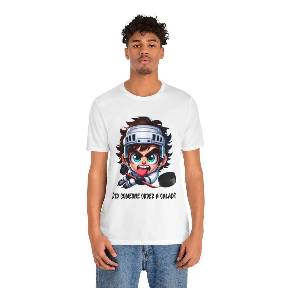 Thumbnail: Hockey Hair Salad3 Adult Unisex Jersey Short Sleeve Tee