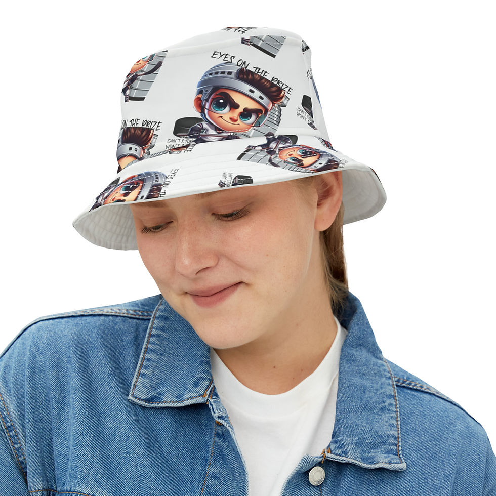 Thumbnail: Hockey Eyes on the Prize Bucket Hat (AOP)