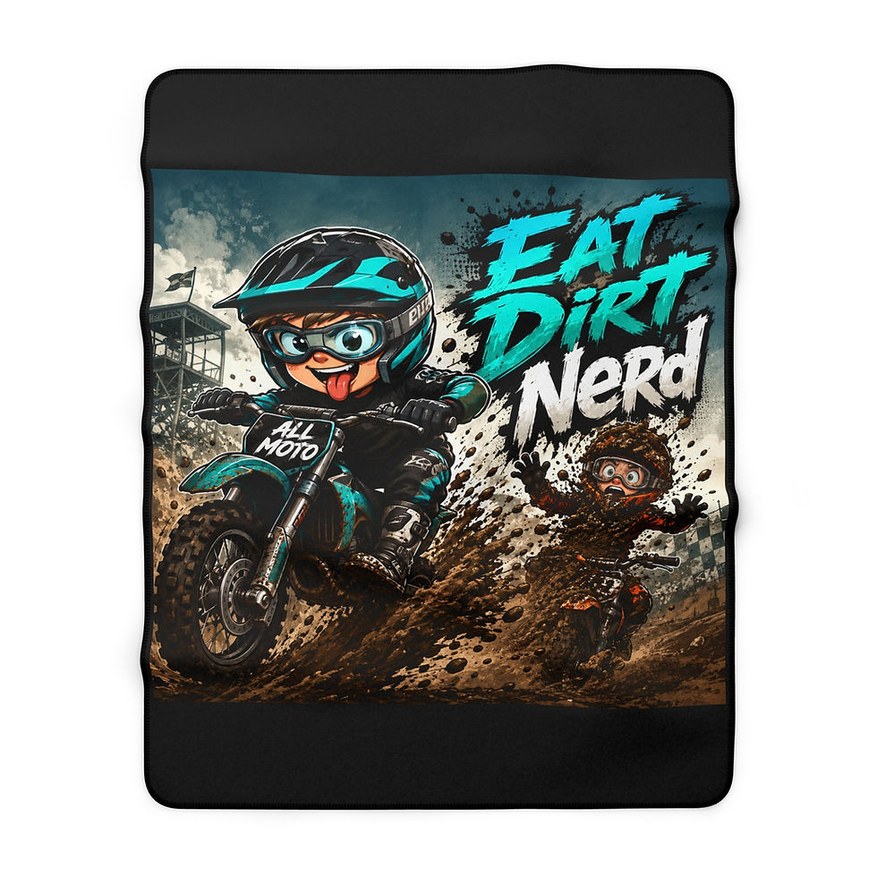 Thumbnail: Eat Dirt Nerd Sherpa Fleece Blanket