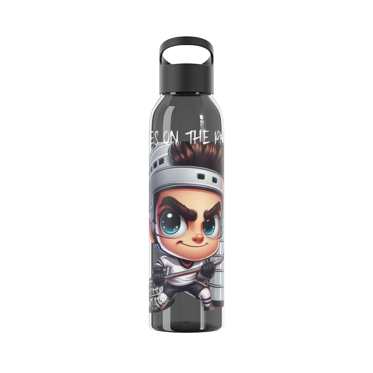 Hockey Eyes on the Prize Sky Water Bottle